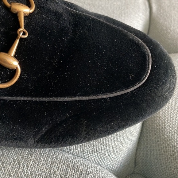 Gucci Princetown Velvet Fur Mules - Picture 9 of 16